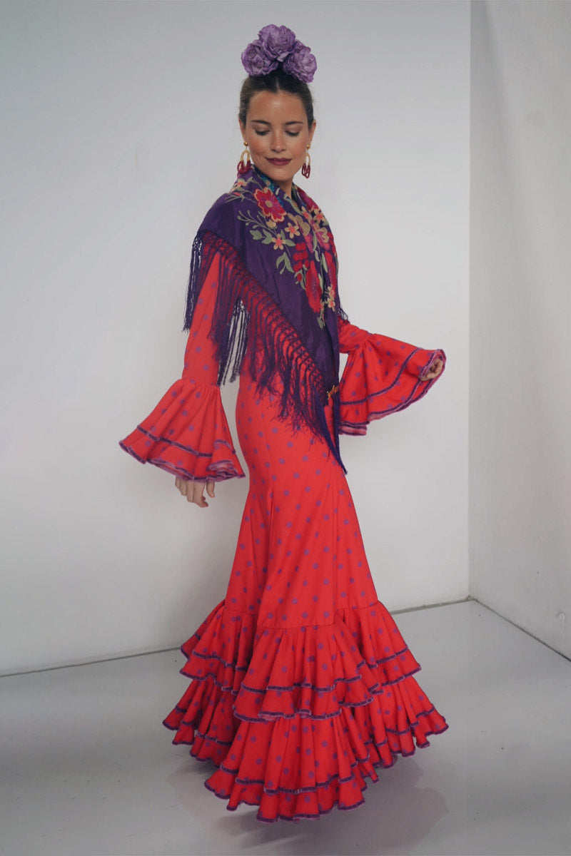 Modelo Juana Rojo Poliéster