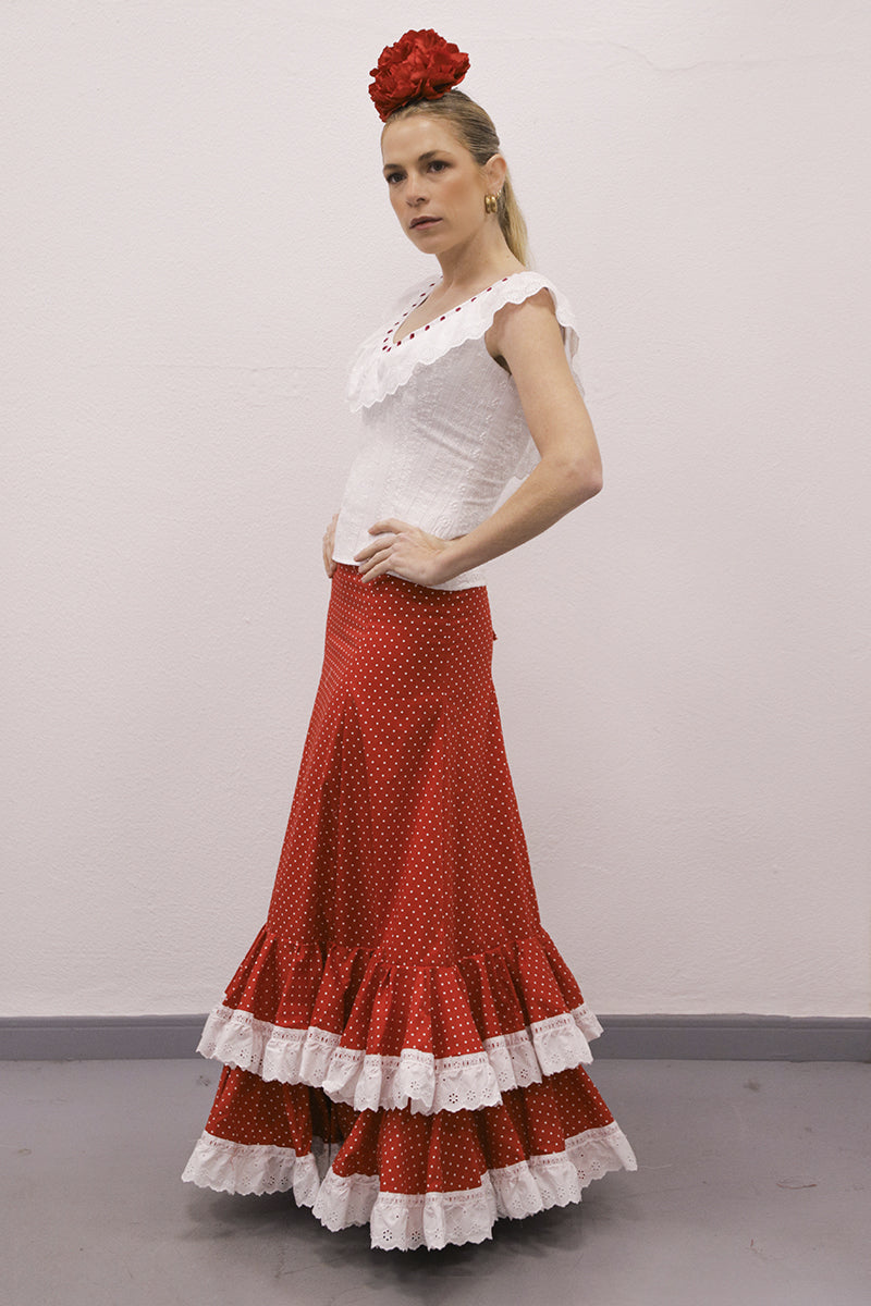 Falda roja